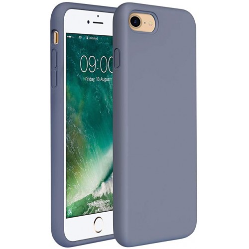  Чохол для iPhone 8/7 Silicone Case Full /lavender gray/
