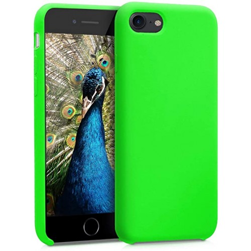  Чохол для iPhone 8/7 Silicone Case Full /lime green/