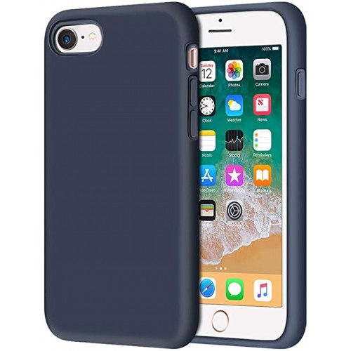  Чохол для iPhone 8/7 Silicone Case Full /midnight  blue/