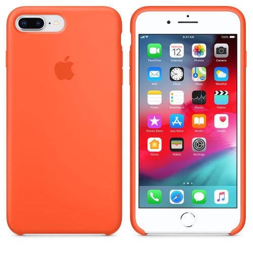  Чохол для iPhone 8/7 Silicone Case OEM /spicy orange/