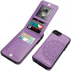  Чохол для iPhone SE Leather Case copy /lavender/