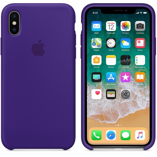  Чохол для iPhone X Silicone Case OEM /ultra violet/
