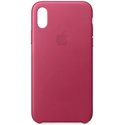  Чохол для iPhone X/XS Leather Case copy /pink fuchsia/
