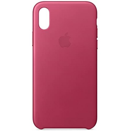  Чохол для iPhone X/XS Leather Case copy /pink fuchsia/