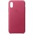  Чохол для iPhone X/XS Leather Case copy /pink fuchsia/