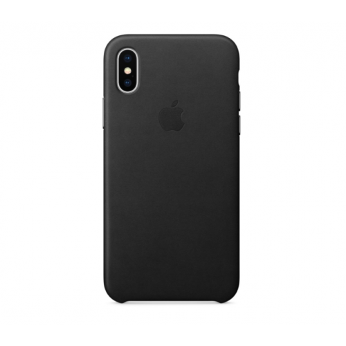  Чохол для iPhone X/XS Leather Case OEM /black/