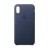  Чохол для iPhone X/XS Leather Case OEM /midnight blue/