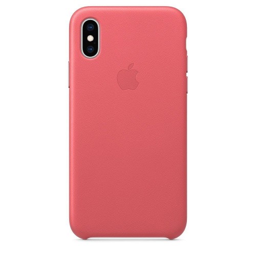  Чохол для iPhone X/XS Leather Case OEM /peony pink/