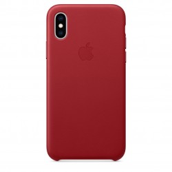  Чохол для iPhone X/XS Leather Case OEM (product) /red/