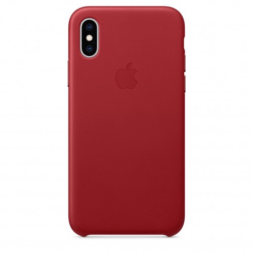  Чохол для iPhone X/XS Leather Case OEM (product) /red/