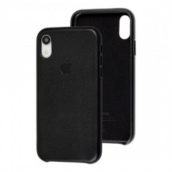  Чохол для iPhone XR Leather Case copy /black/
