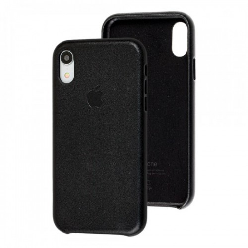 Чохол для iPhone XR Leather Case copy /black/