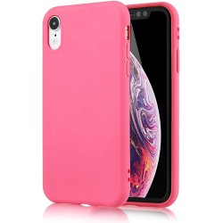 Чохол для iPhone XR Leather Case copy /pink fuchsia/