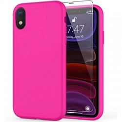  Чохол для iPhone XR Silicone Case copy /electric pink/