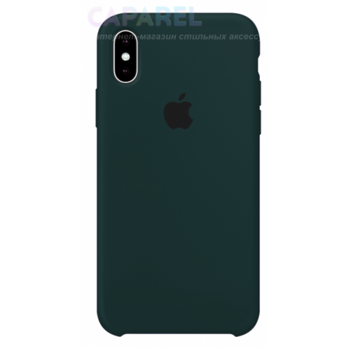 Чохол для iPhone XR Silicone Case copy /forest green/