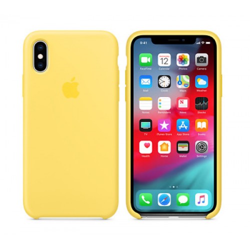  Чохол для iPhone XR Silicone Case Full /canary yellow/