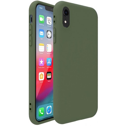  Чохол для iPhone XR Silicone Case Full /dark olive/