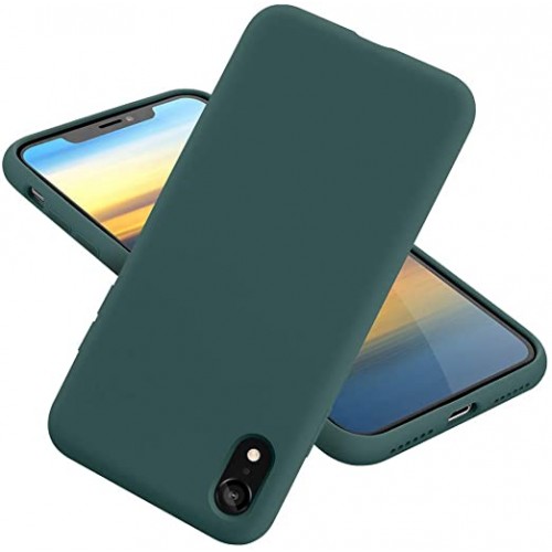  Чохол для iPhone XR Silicone Case Full /forest green/