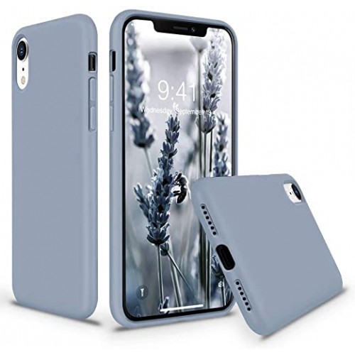  Чохол для iPhone XR Silicone Case Full /lavender gray/