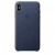  Чохол для iPhone XS Max Leather Case copy /midnight blue/