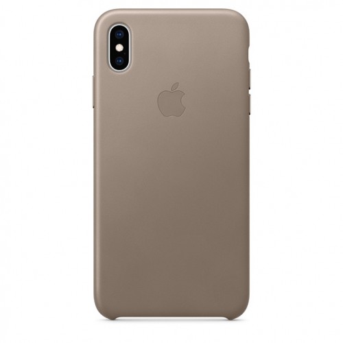  Чохол для iPhone XS Max Leather Case copy /taupe/