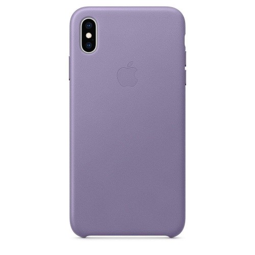  Чохол для iPhone XS Max Leather Case OEM /lilac/