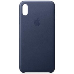 Чохол для iPhone XS Max Leather Case OEM /midnight blue/