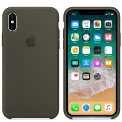  Чохол для iPhone XS Max Silicone Case copy /dark olive/