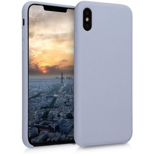  Чохол для iPhone XS Max Silicone Case copy /lilac cream/