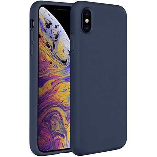  Чохол для iPhone XS Max Silicone Case Full /deep navy/