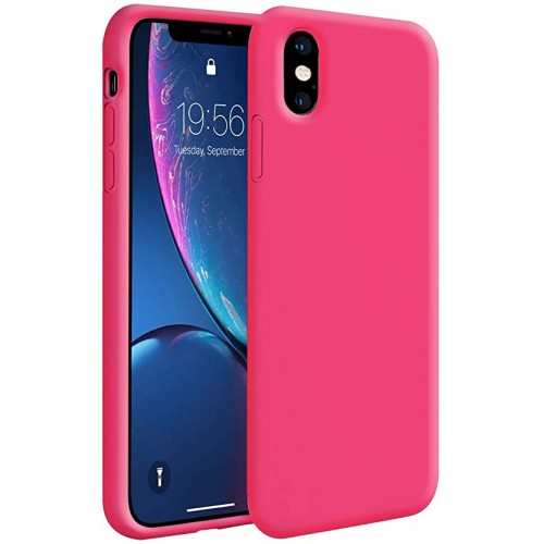  Чохол для iPhone XS Max Silicone Case Full /electric pink/