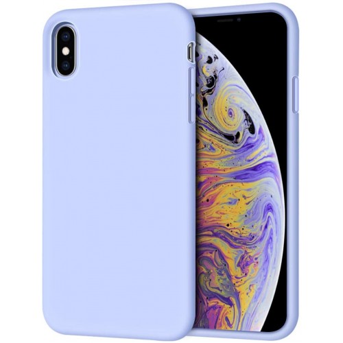  Чохол для iPhone XS Max Silicone Case Full /lavender/