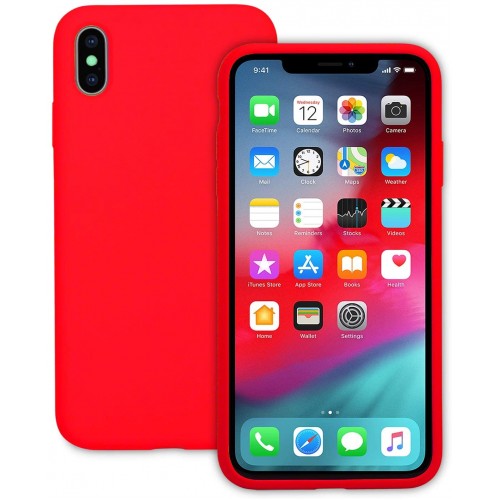  Чохол для iPhone XS Max Silicone Case Full /red/