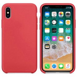  Чохол для iPhone XS Max Silicone Case Full /red raspberry/