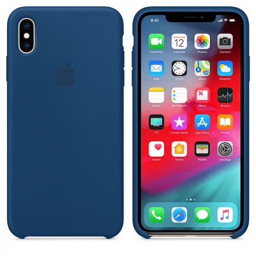  Чохол для iPhone XS Silicone Case copy /blue cobalt/