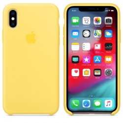  Чохол для iPhone XS Silicone Case copy /canary yellow/