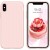  Чохол для iPhone XS Silicone Case copy /light pink/