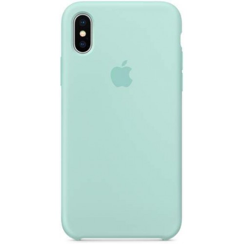  Чохол для iPhone XS Silicone Case copy /marine green/