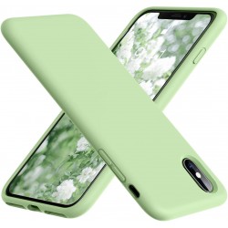  Чохол для iPhone XS Silicone Case copy /pine green/