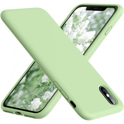 Чохол для iPhone XS Silicone Case copy /pine green/