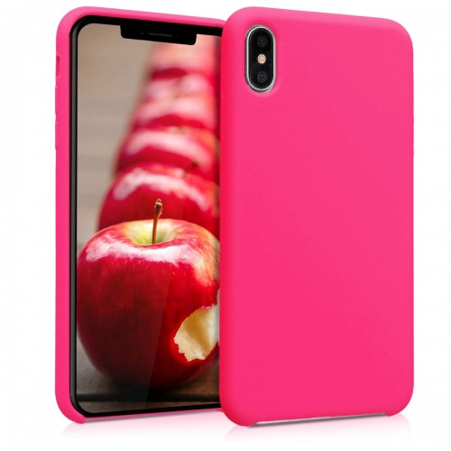  Чохол для iPhone XS Silicone Case copy /pink/