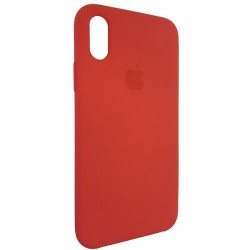  Чохол для iPhone XS Silicone Case copy /red raspberry/
