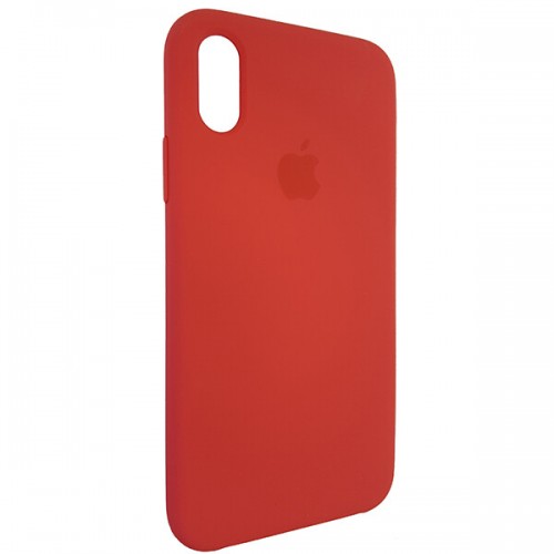  Чохол для iPhone XS Silicone Case copy /red raspberry/