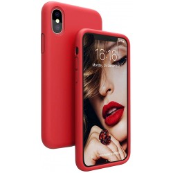  Чохол для iPhone XS Silicone Case copy /rose red/