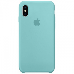  Чохол для iPhone XS Silicone Case copy /sea blue/