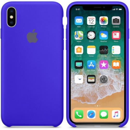  Чохол для iPhone XS Silicone Case copy /ultramarine/