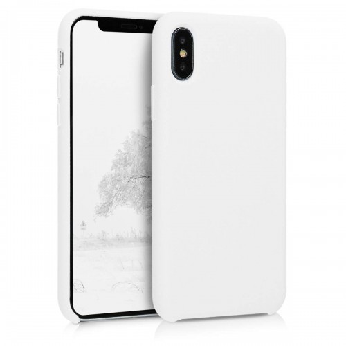  Чохол для iPhone XS Silicone Case copy /white/