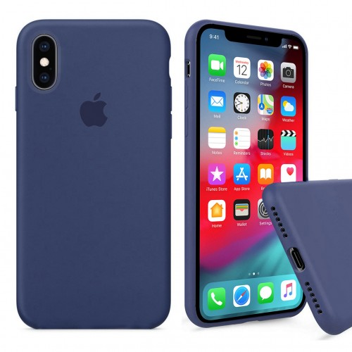  Чохол для iPhone XS Silicone Case Full /alaskan blue/