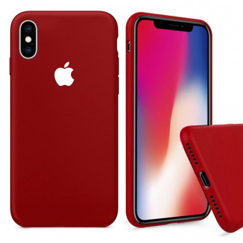  Чохол для iPhone XS Silicone Case Full /camellia white/