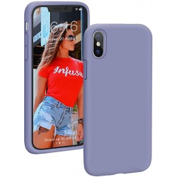  Чохол для iPhone XS Silicone Case Full /lavender gray/
